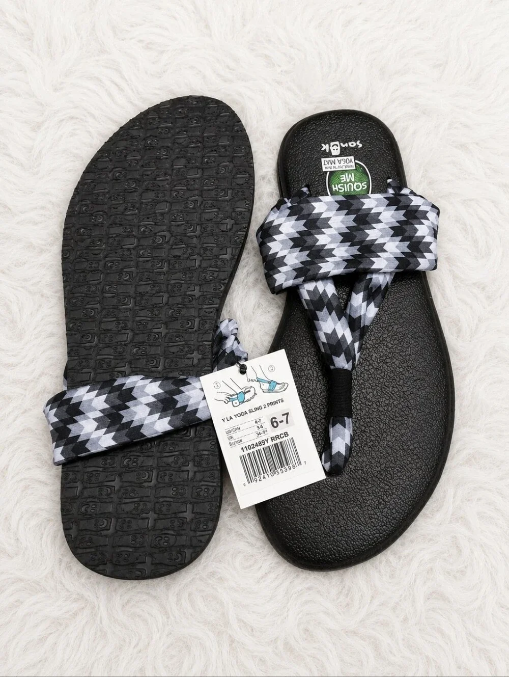 Sanuk Lil Yoga Sling 2 Prints Sandals Flip Flops New With Tags